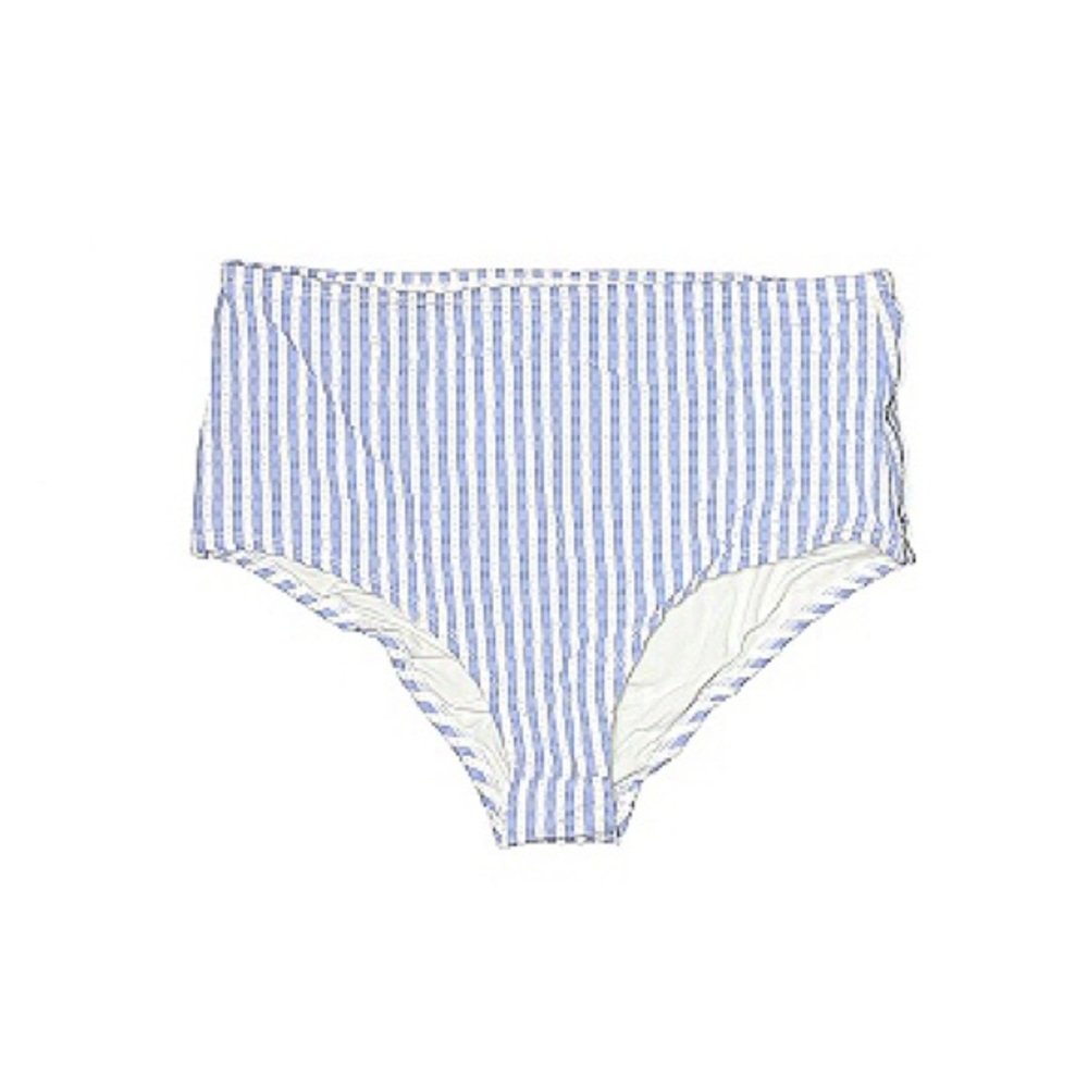 NWT J.Crew swimsuit blue stripes bottom Small
